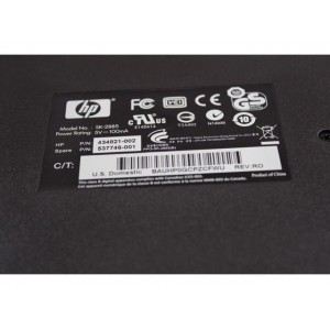 TASTATURA HP Hewlett-Packard Black/Silver Keyboard with USB Interface, noua, originala, cod: KU-0316 / SK-2885